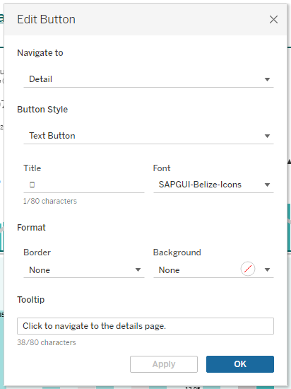 Dashboarding with Tableau - Buttons & Parameter Actions in combination